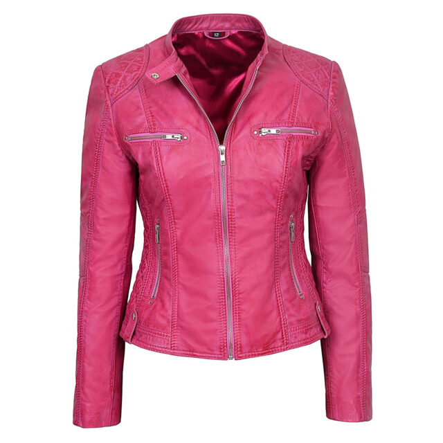 Motorbike Women Leather Jacket