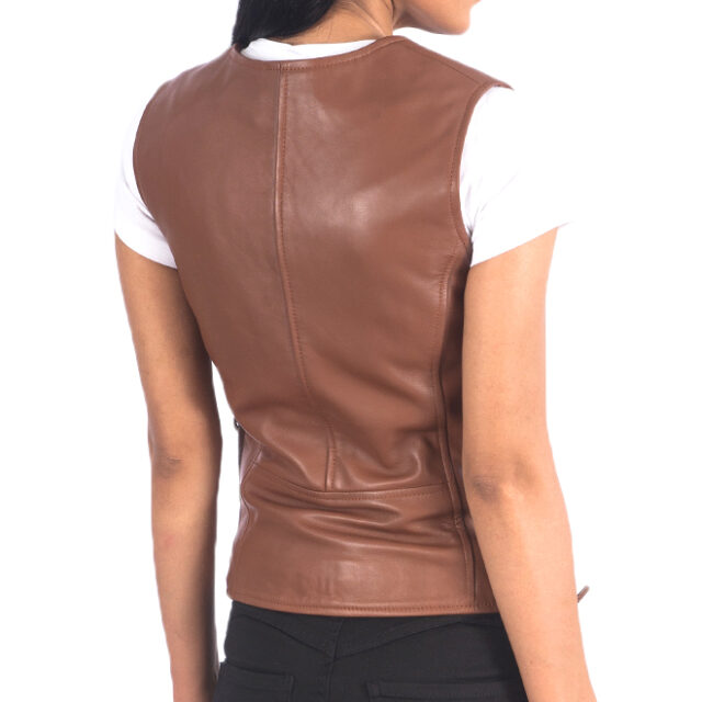 Women Leather Vest